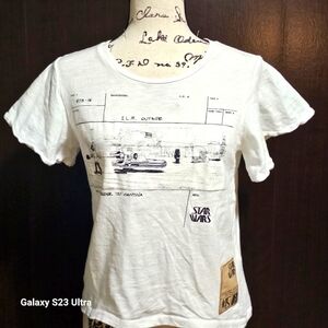 Disney Star Wars Concept Artwork Speeder T-Shirt Color Changing, White, Small